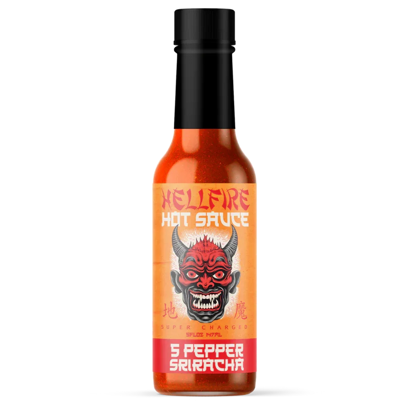 Hellfire 5 Pepper Blend Sriracha 150ml - Chile Mojo