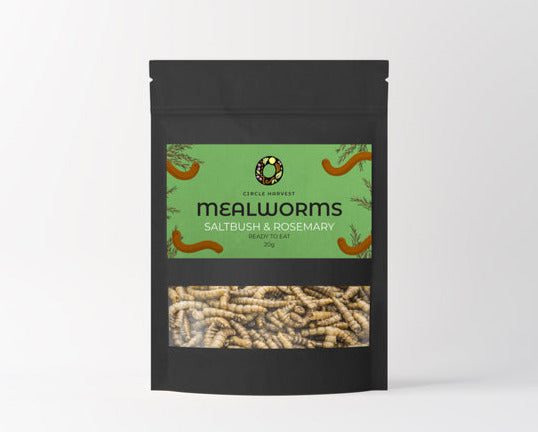 Circle Harvest Mealworm Snacks - Saltbush and Rosemary 20gm