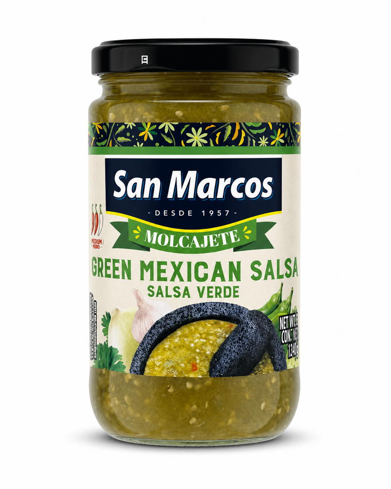 San Marcos Molcajete Green Mexican Salsa 230gm jar