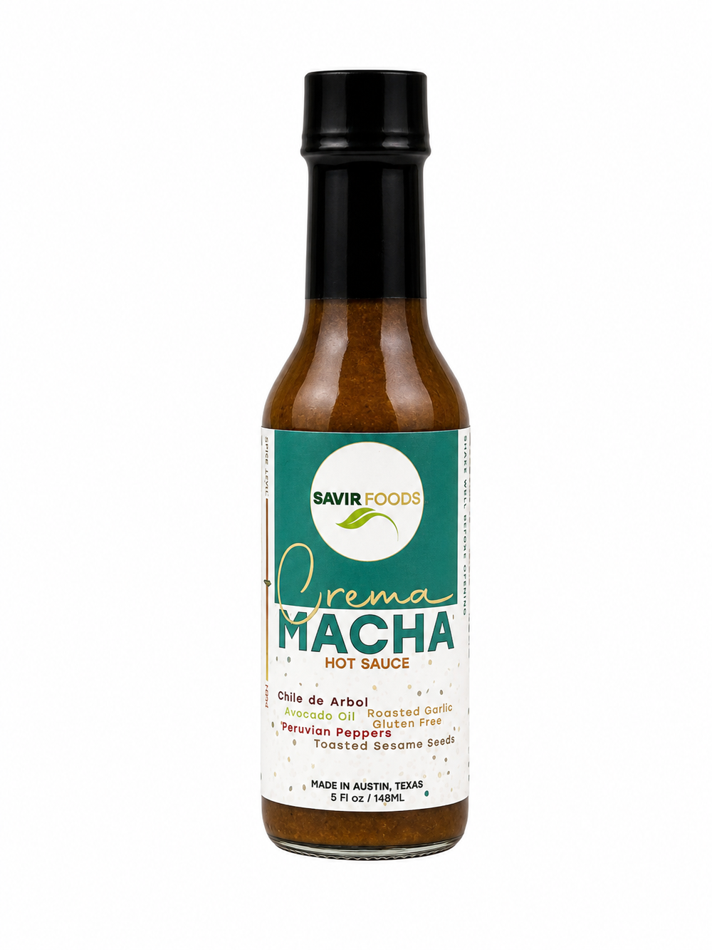 Savir Foods Crema Macha Fire Hot Sauce 5oz (148ml)