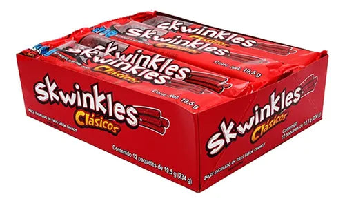 Skwinkles Clasicos Chamoy flavoured Mexican Candy - pack of 12