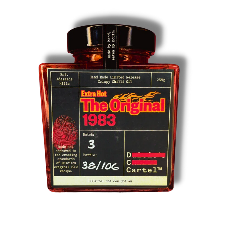 DC Cartel Extra HOT The Original 1983 Crispy Chilli Oil 268gm - Chile Mojo