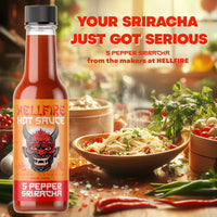 Hellfire 5 Pepper Blend Sriracha 150ml - Chile Mojo