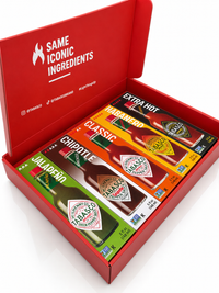 Tabasco Light Things Up. Gift Pack of 5 x 148ml