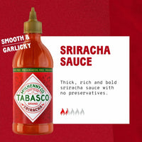 Tabasco Brand Sriracha Sauce 11oz (312gm) best before Aug 2025 - Chile Mojo