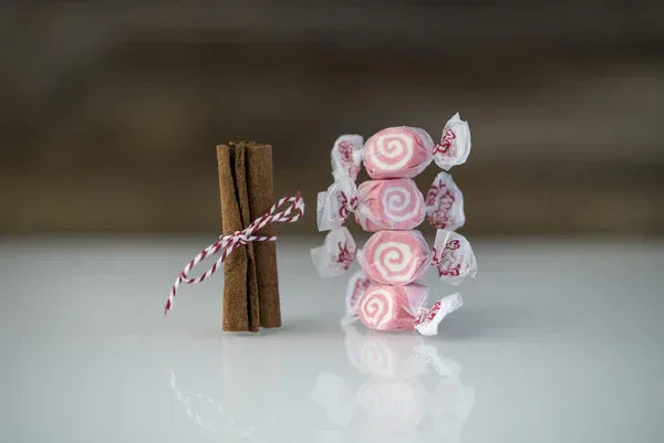 Salt Water Taffy - Hot Cinnamon Swirl 10 pieces (70gm) - Chile Mojo