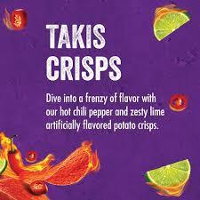Takis Fuego flavoured Potato Crisps Canister 155gm - best before Oct 2025 - Chile Mojo