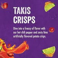 Takis Fuego flavoured Potato Crisps Canister 155gm - best before Oct 2025 - Chile Mojo