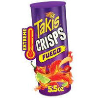 Takis Fuego flavoured Potato Crisps Canister 155gm - best before Oct 2025 - Chile Mojo