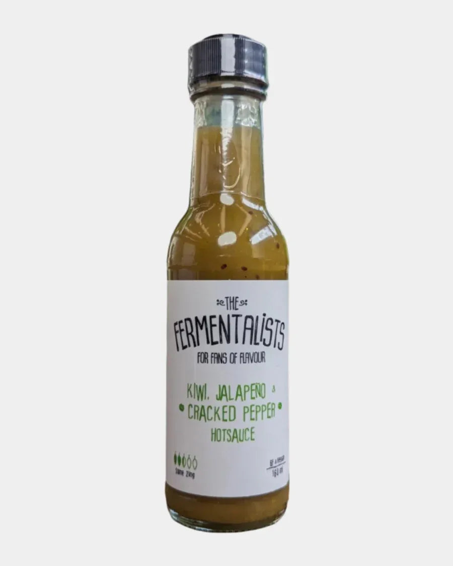 The Fermentalists - Kiwi Jalapeno Cracked Pepper Hot Sauce 160ml - Chile Mojo