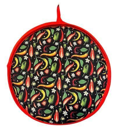 Tortilla Warmer - Chili Pepper Floral - Chile Mojo