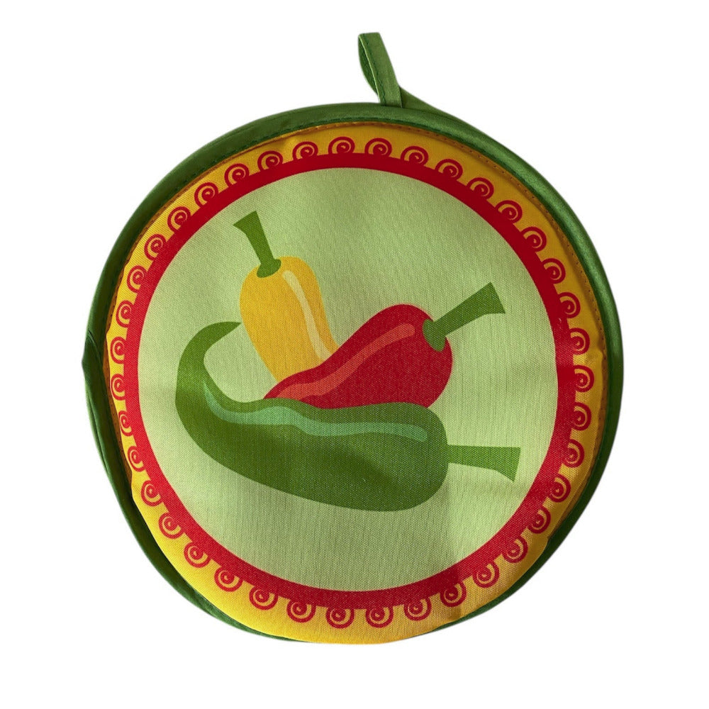 Tortilla Warmer - Colourful Chile Trio