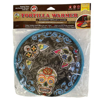 Tortilla Warmer - Day of the Dead Cat Dog and Skull - Chile Mojo