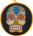 Tortilla Warmer - Day of the Dead Colourful Skull on Black - Chile Mojo