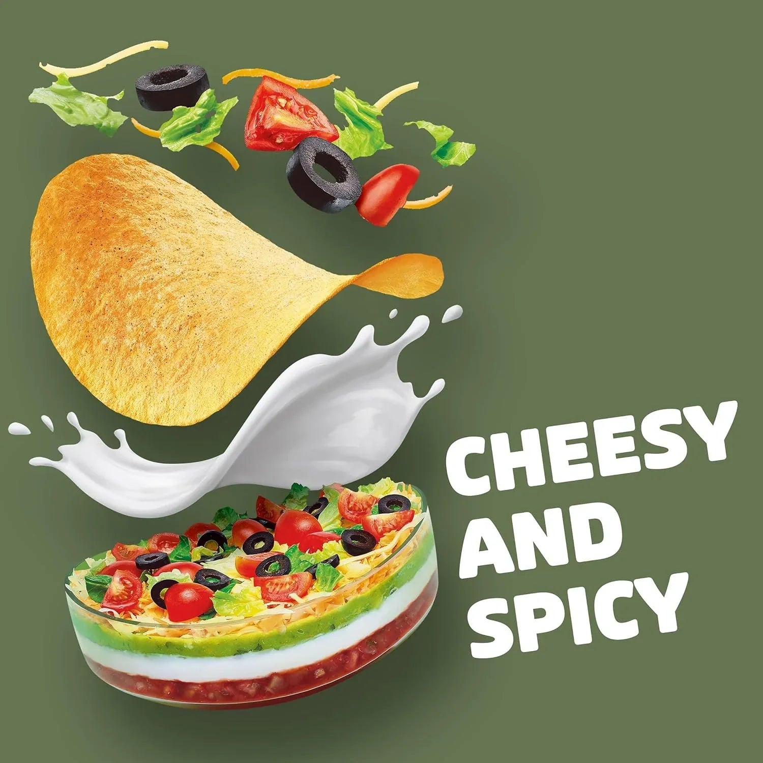 US Pringles 7 Layer Dip flavoured Potato Chips 158gm - Chile Mojo