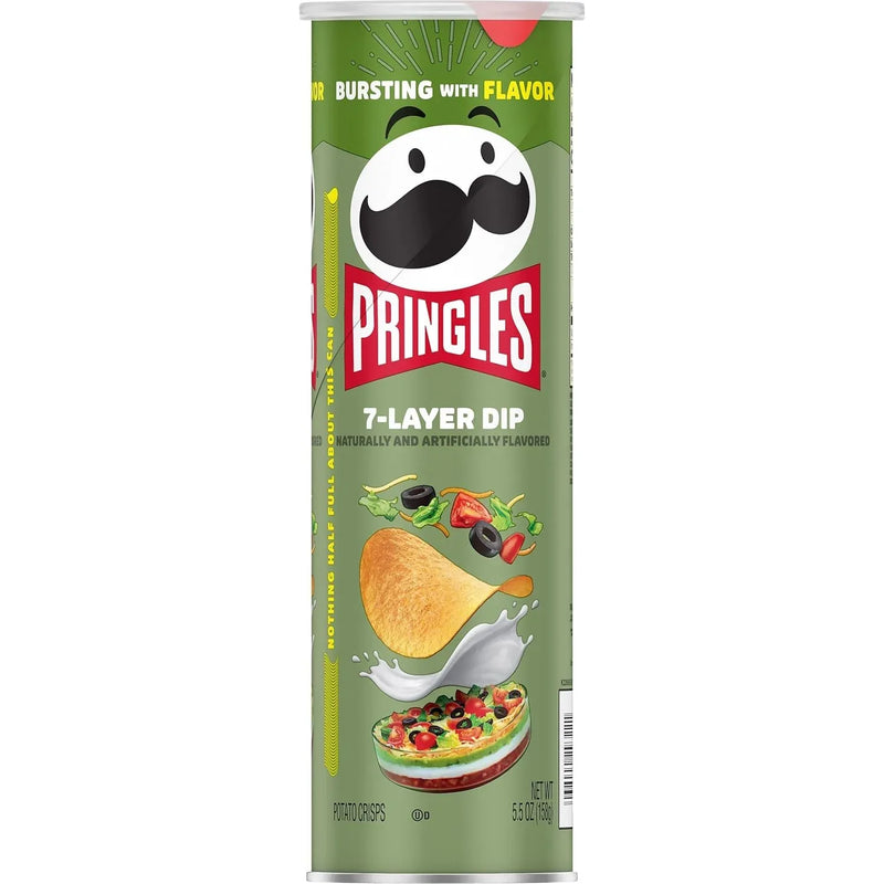 US Pringles 7 Layer Dip flavoured Potato Chips 158gm - Chile Mojo