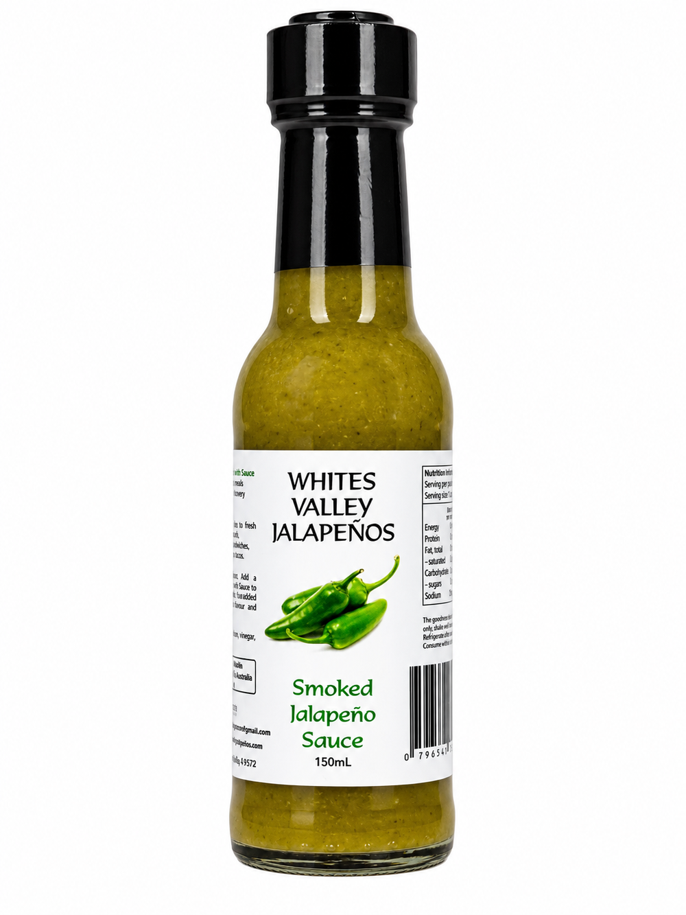 Whites Valley Jalapenos - Green Smoked Jalapeno Sauce 150ml