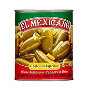 Chiles canned Jalapeno whole El Mexicano 737gm - Chile Mojo
