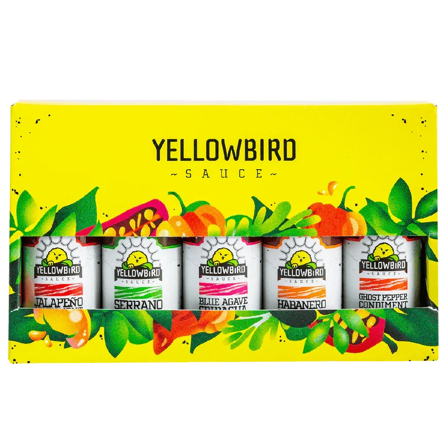 Yellowbird Mini Hot Sauce Sampler Set - 5-pack - Chile Mojo