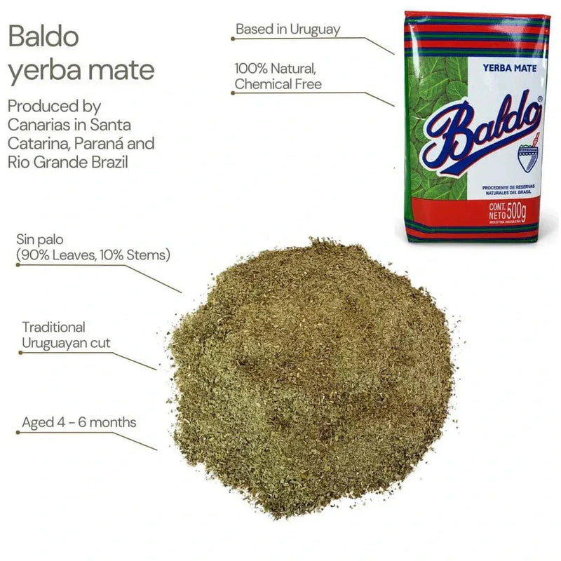 Yerba Mate Baldo - Uruguayan Traditional Cut 1kg - Chile Mojo