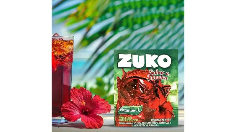 Zuko Jamaica (hibiscus) Flavoured Drink Mix - 25gm makes 1 litre - Chile Mojo