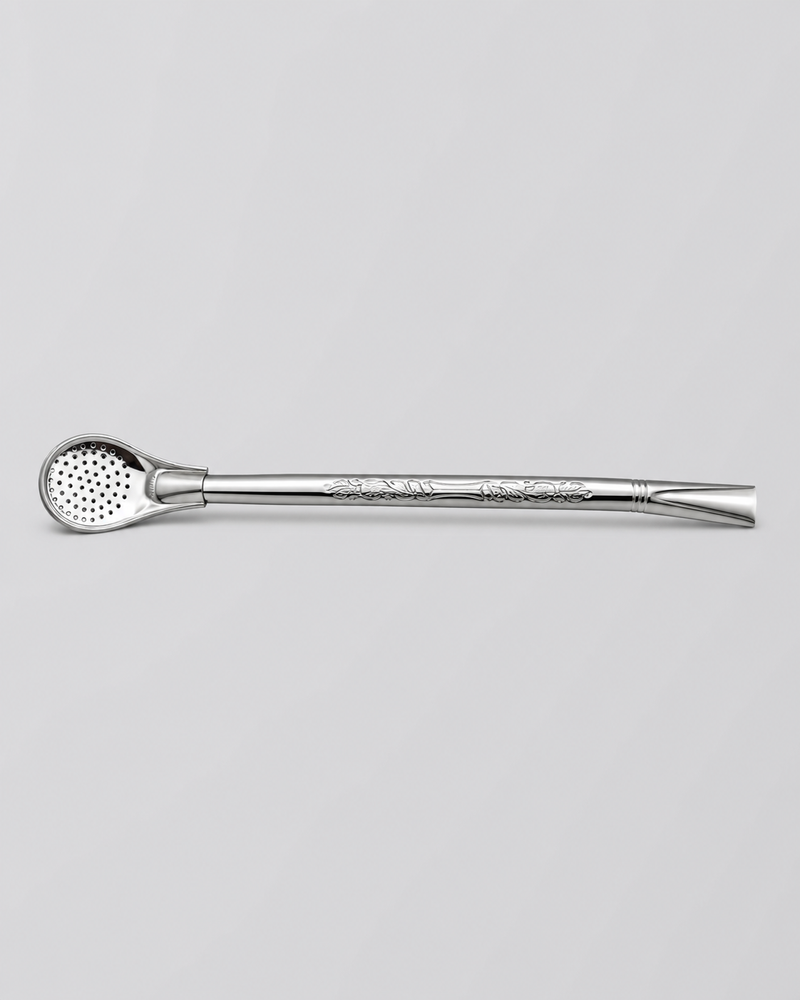 Bombilla Engraved stainless steel Mate straw 19cm