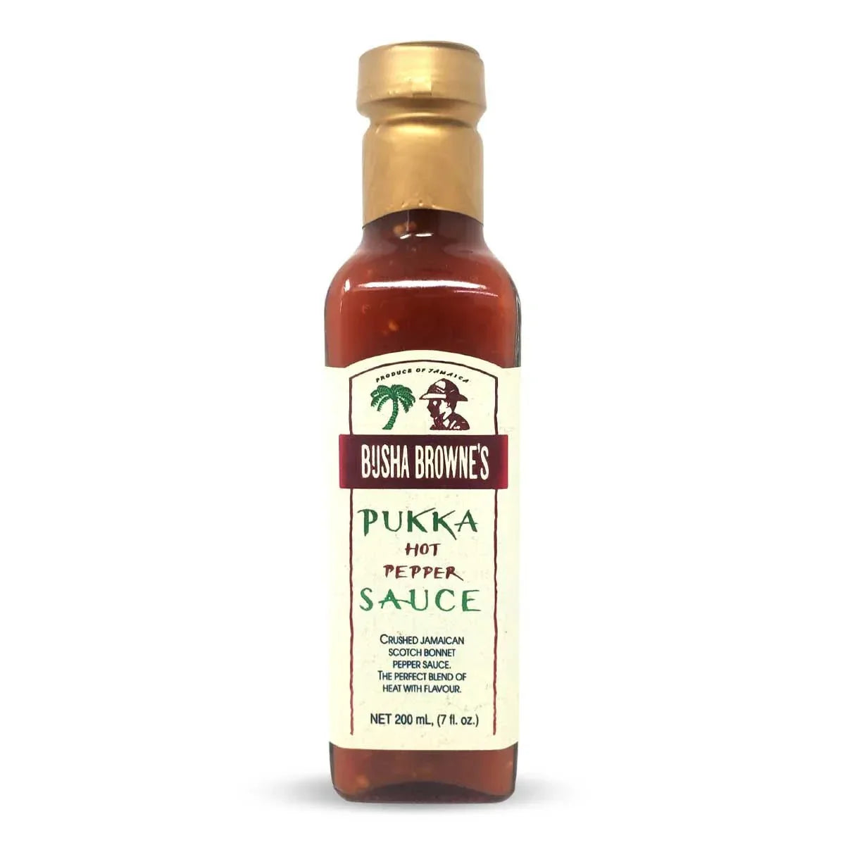 Busha Brownes Pukka Hot Pepper Sauce 200ml (7oz) - Chile Mojo