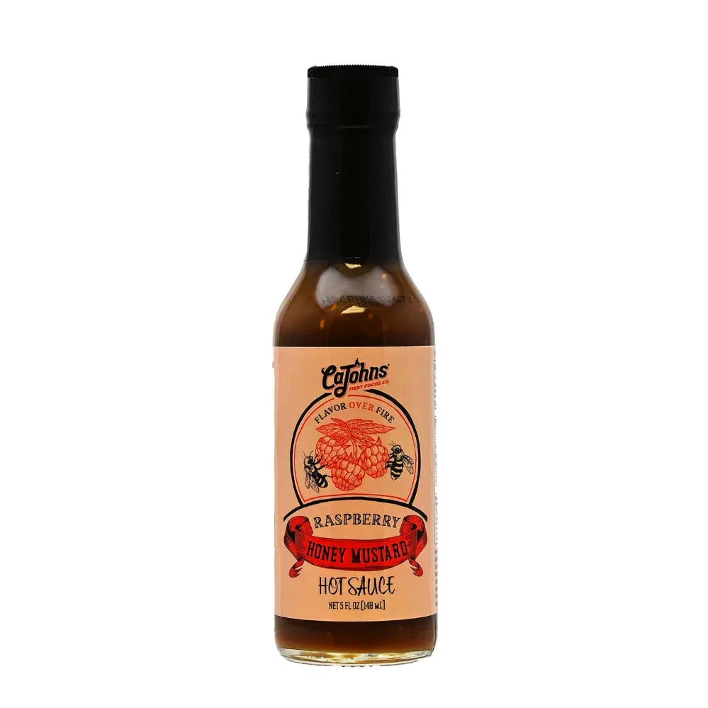Cajohns Raspberry Honey Mustard Hot Sauce 5oz (148ml) - Chile Mojo