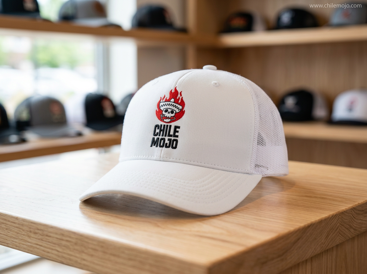 Chile Mojo Trucker Cap White