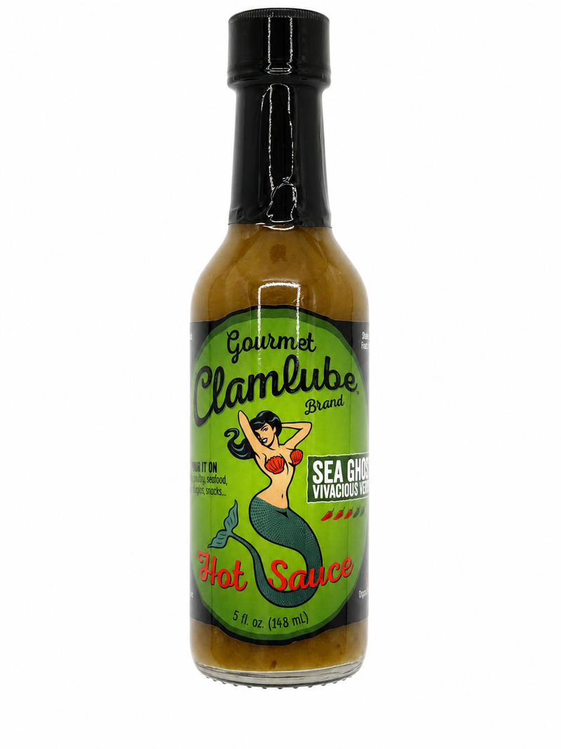 Gourmet Clamlube Sea Ghost Vivacious Verde Hot Sauce 148ml (5oz.)