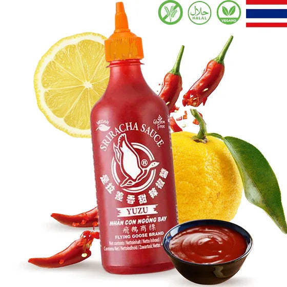Flying Goose Sriracha Sauce - Yuzu 455ml - best before Nov 2025 - Chile Mojo