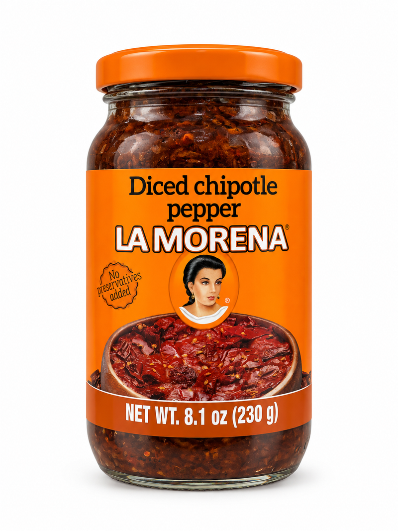 La Morena Diced Chipotle Peppers 230gm Jar