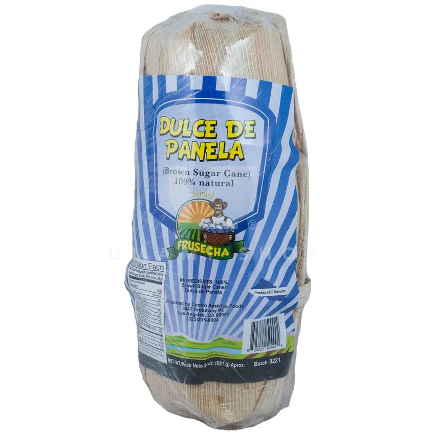 Dulce de Panela - raw sugar in traditional corn husk wrap 28oz (793gm) - Chile Mojo