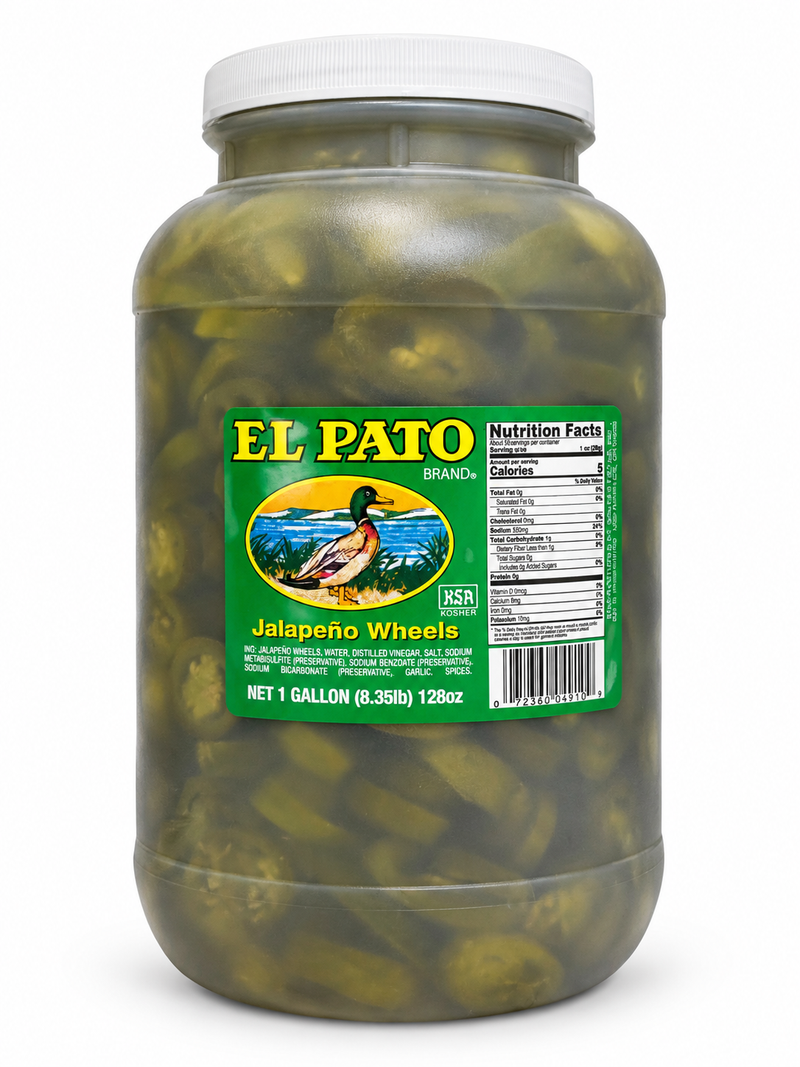El Pato Jalapeno Wheels. 1 gallon (4.4kg)