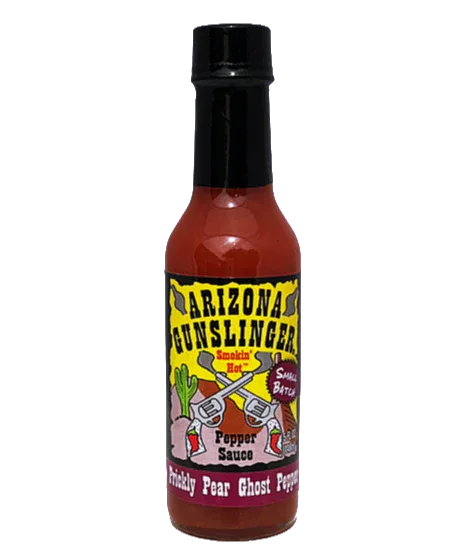 Arizona Gunslinger Prickly Pear Ghost pepper Hot Sauce 148ml (5oz) - Chile Mojo
