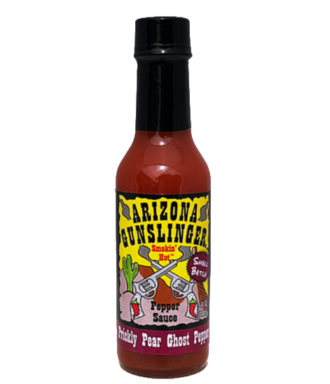 Arizona Gunslinger Prickly Pear Ghost pepper Hot Sauce 148ml (5oz)