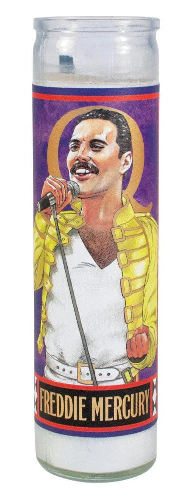 Freddie Mercury Secular Saint Devotional Candle - Chile Mojo