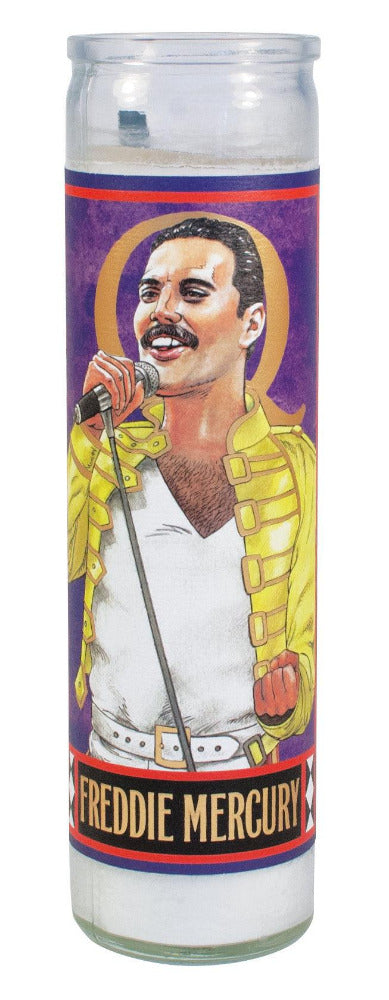 Freddie Mercury Secular Saint Devotional Candle