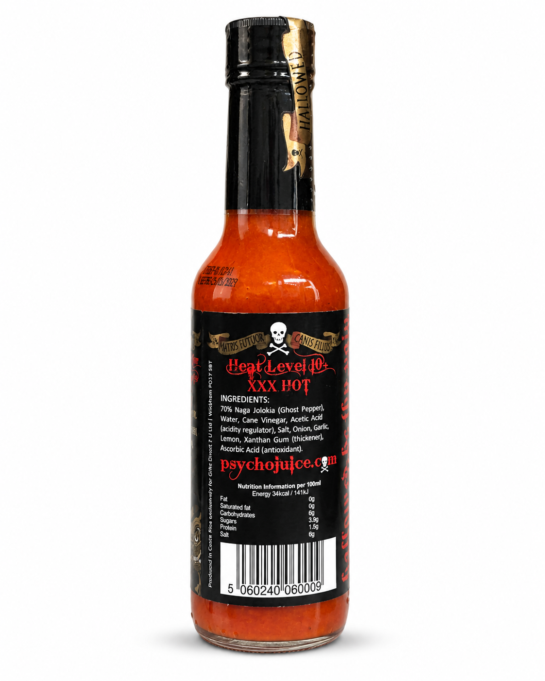 Psycho Juice 70% Ghost Pepper Killer Hot Sauce 5oz. (148ml)