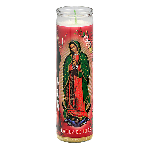 Mexican Candle - Virgin of Guadalupe RED
