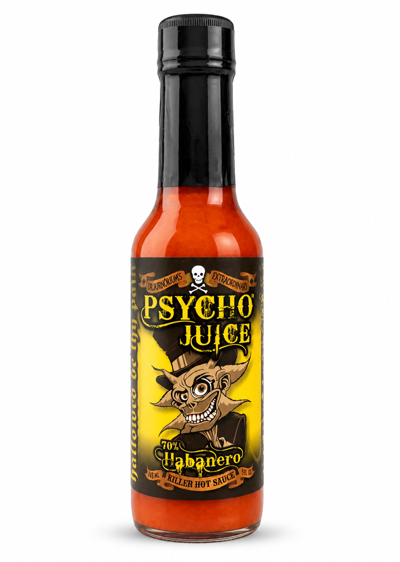 Psycho Juice 70% Habanero Killer Hot Sauce 5oz. (148ml)