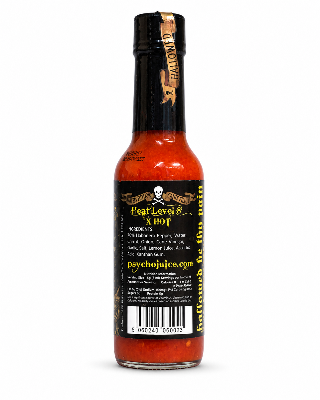 Psycho Juice 70% Habanero Killer Hot Sauce 5oz. (148ml)