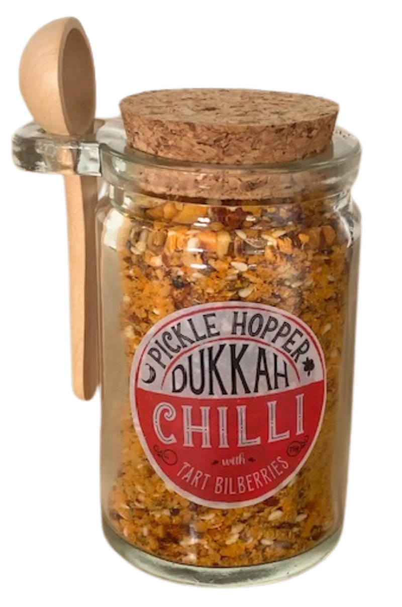 Willow Vale Gourmet Dukkah Chilli with Tart Bilberries 75g - Chile Mojo