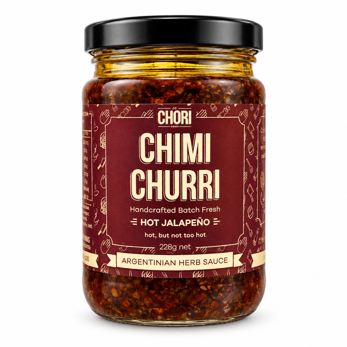 El Chori Chimichurri. Hot Jalapeno 228g