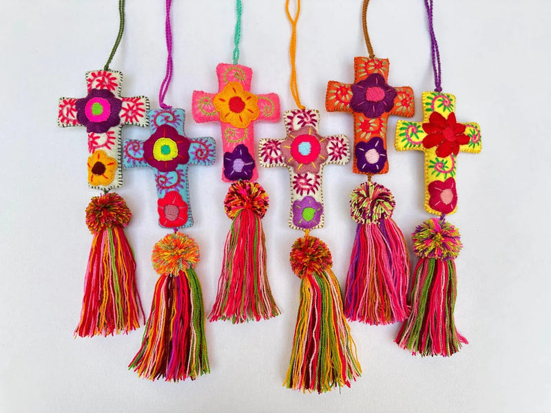 Mexican Cross Pom Pom - Chile Mojo