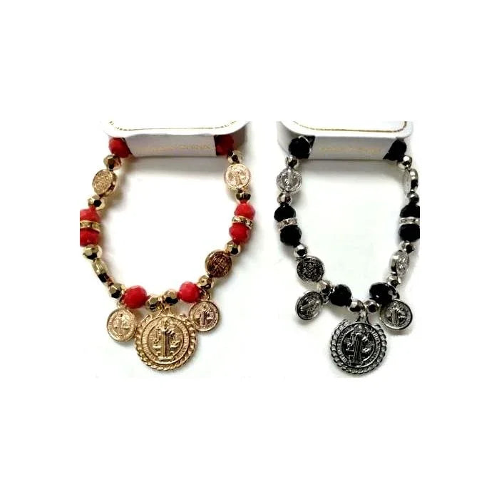 San Benito (St Benedict) charm bracelet - Chile Mojo