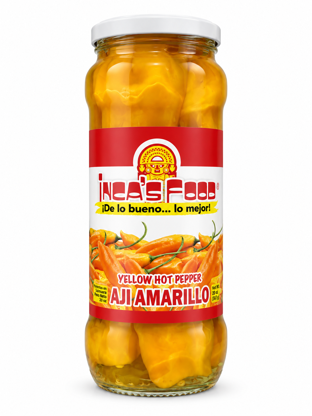 Inca's Food Aji Amarillo Yellow Hot Pepper Whole 560g