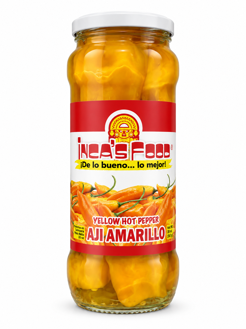Inca's Food Aji Amarillo Yellow Hot Pepper Whole 560g