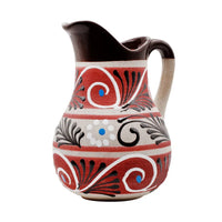 Mexican Ceramic Water Pitcher - Jarra de Ceramica Decorada - Chile Mojo