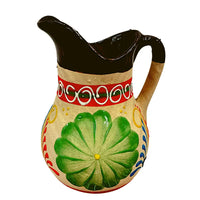Mexican Ceramic Water Pitcher - Jarra de Ceramica Decorada - Chile Mojo
